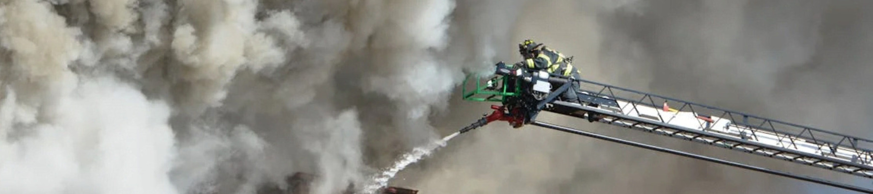 Firefighters battling blaze in a building